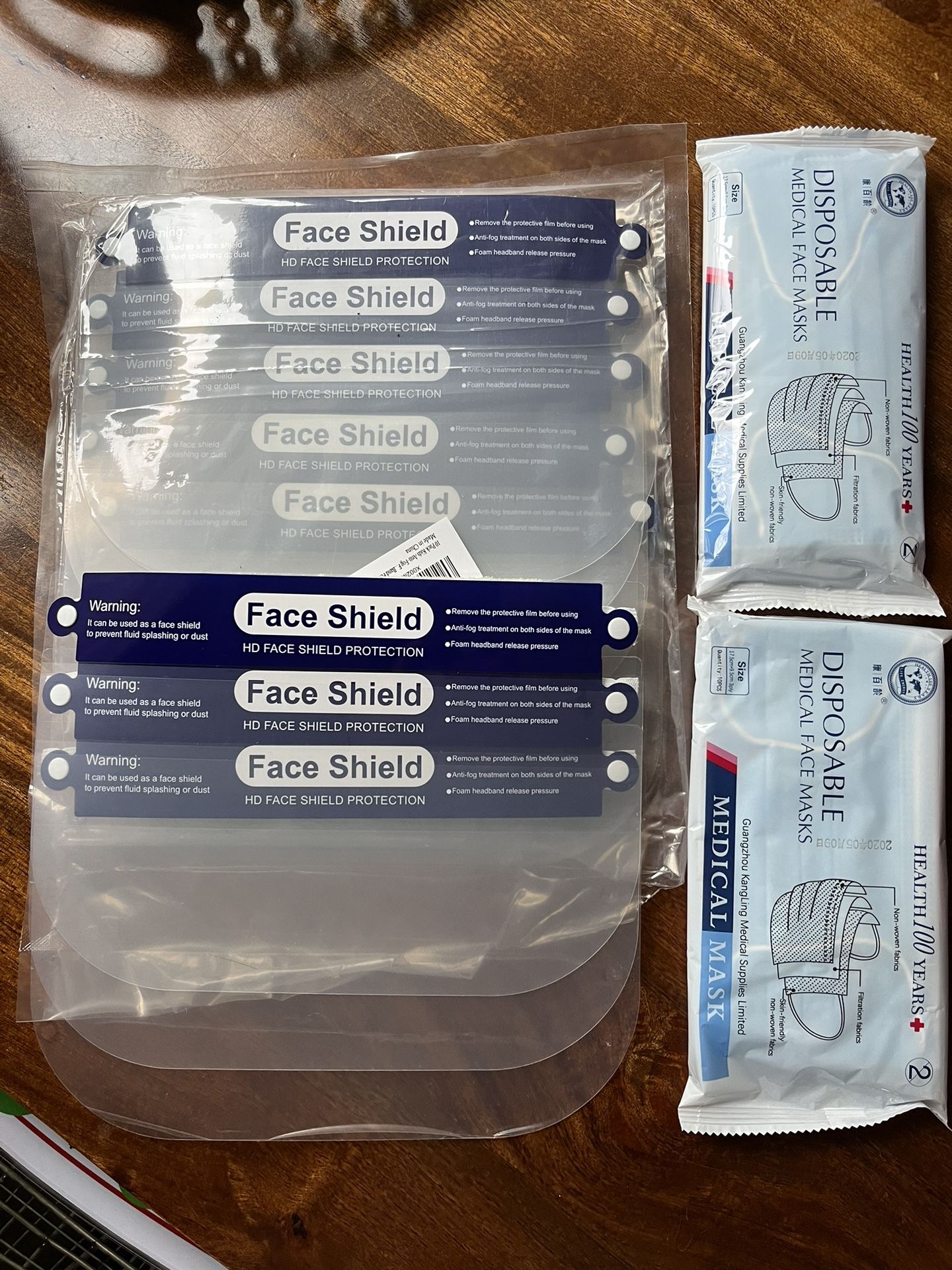 Kids Face Shields And Adult Face Masks