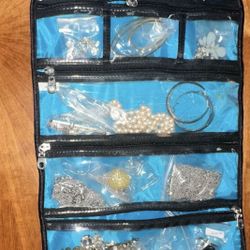 Jewelry Lot & Travel Bag 