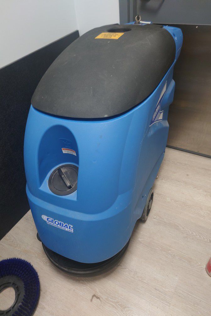 USED Global Industrial™ Electric Walk-Behind Auto Floor Scrubber, 18" Cleaning Path