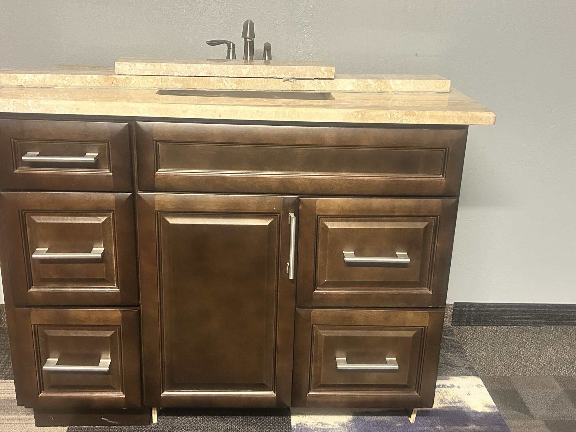 Bathroom Vanity With Marble Top