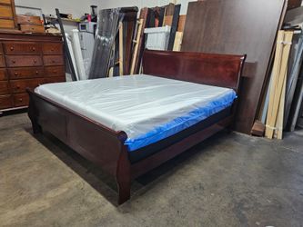 King bed and mattress