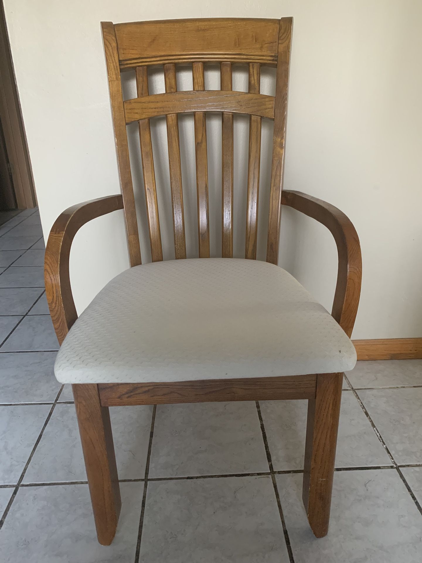 Wooden Dining Table With 6 Chairs