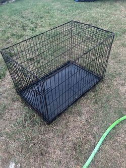 Large Wire Dog Crate with Tray