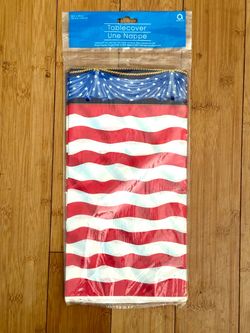 Vintage Amscan Patriotic Tablecloth