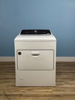 Whirlpool - 7 cu. ft. White Top Load Gas Moisture Sensing Dryer