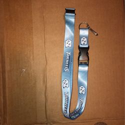 New UNC Tarheels Key ring Lanyard 