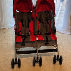 Delta Children LX Side x Side Stroller - with Recline, Storage & Compact Fold