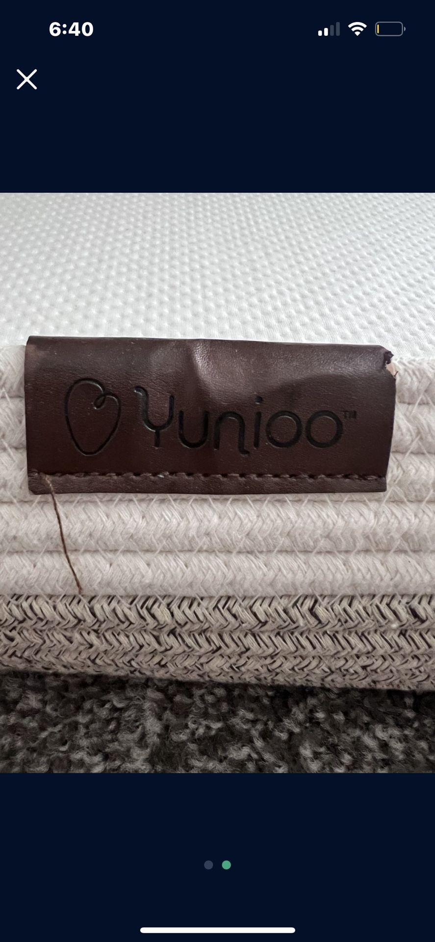 Yunioo Changing Basket