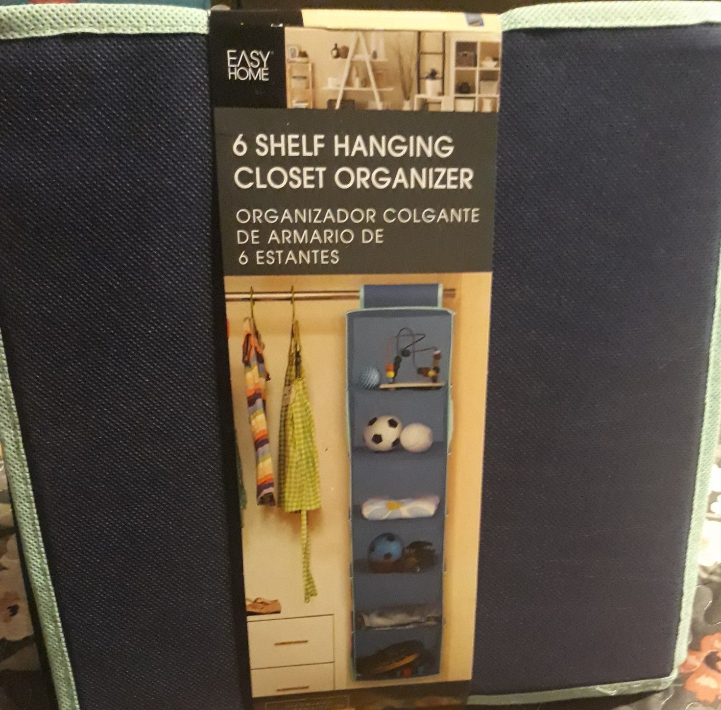 6 shelf hanging closet organizer