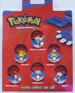 Pokemon Collector’s Xmas 6 Retired Ornaments-NEW