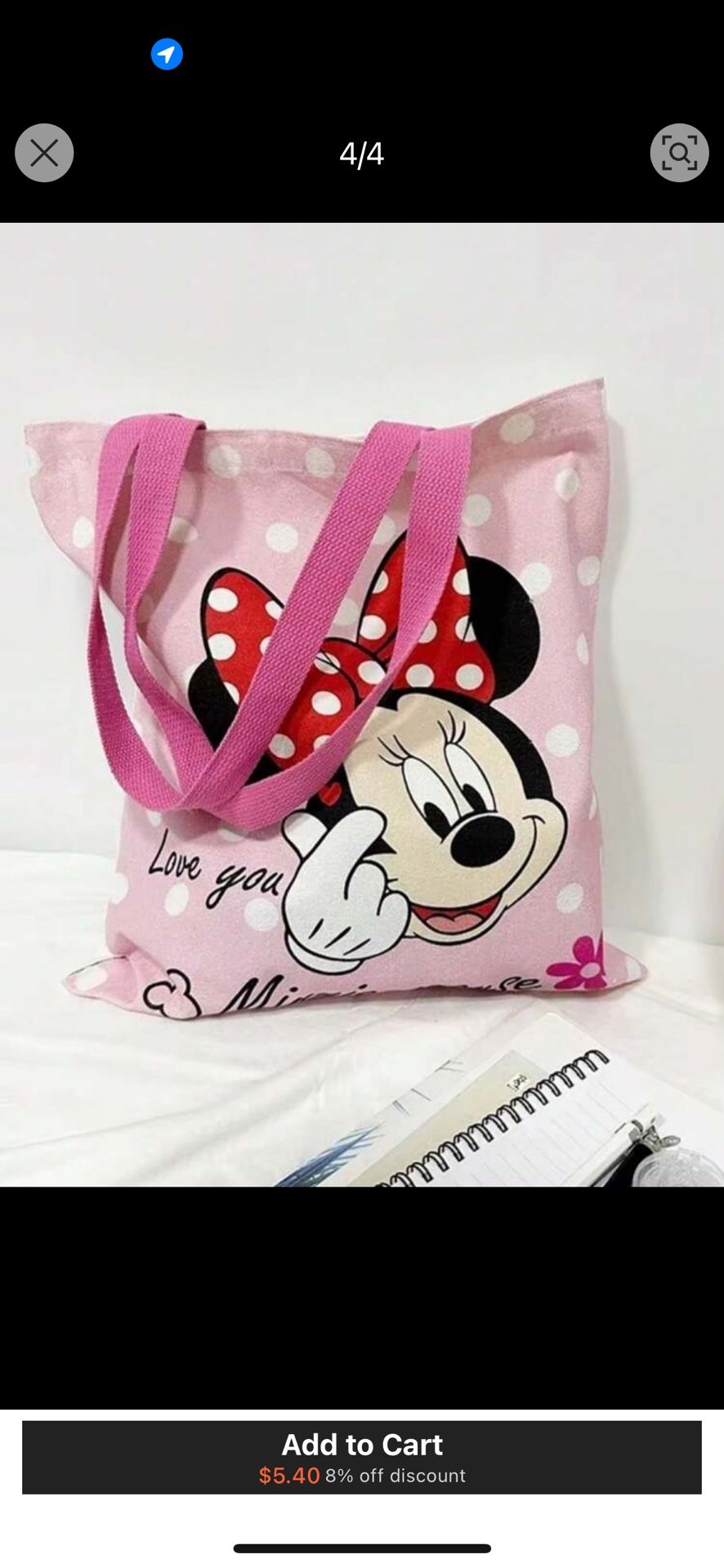 Minnie Mouse Tote Bag