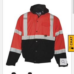 Kishigo Men's Class 3 High Visibility Ripstop Bomber Jacket