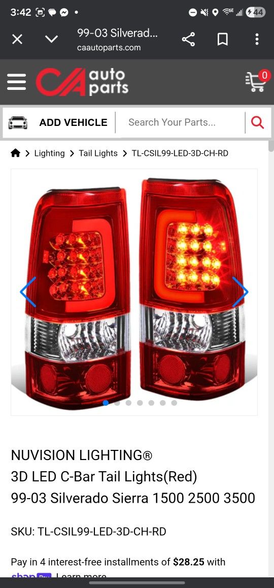 Chevy Silverado Taillights