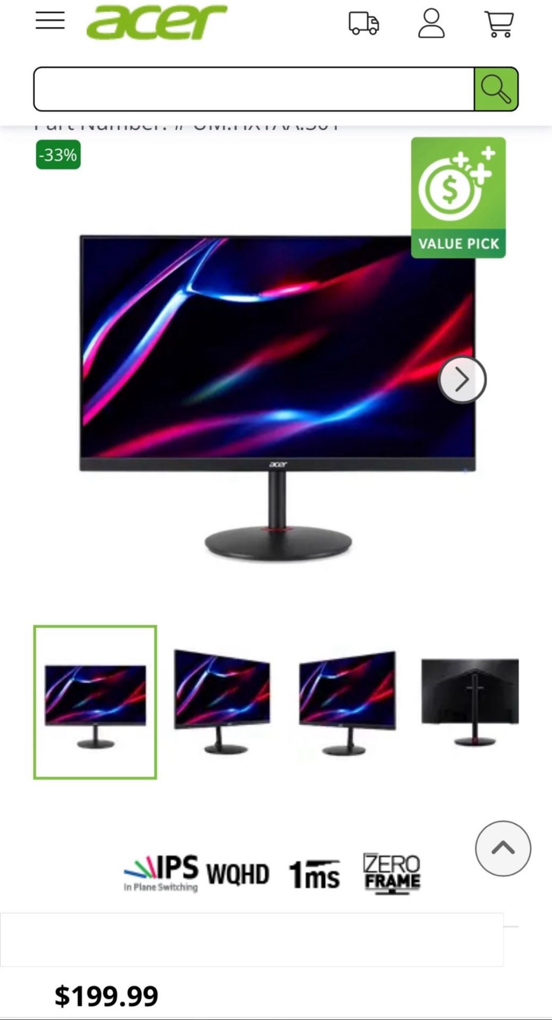 ACER - Gaming Monitor