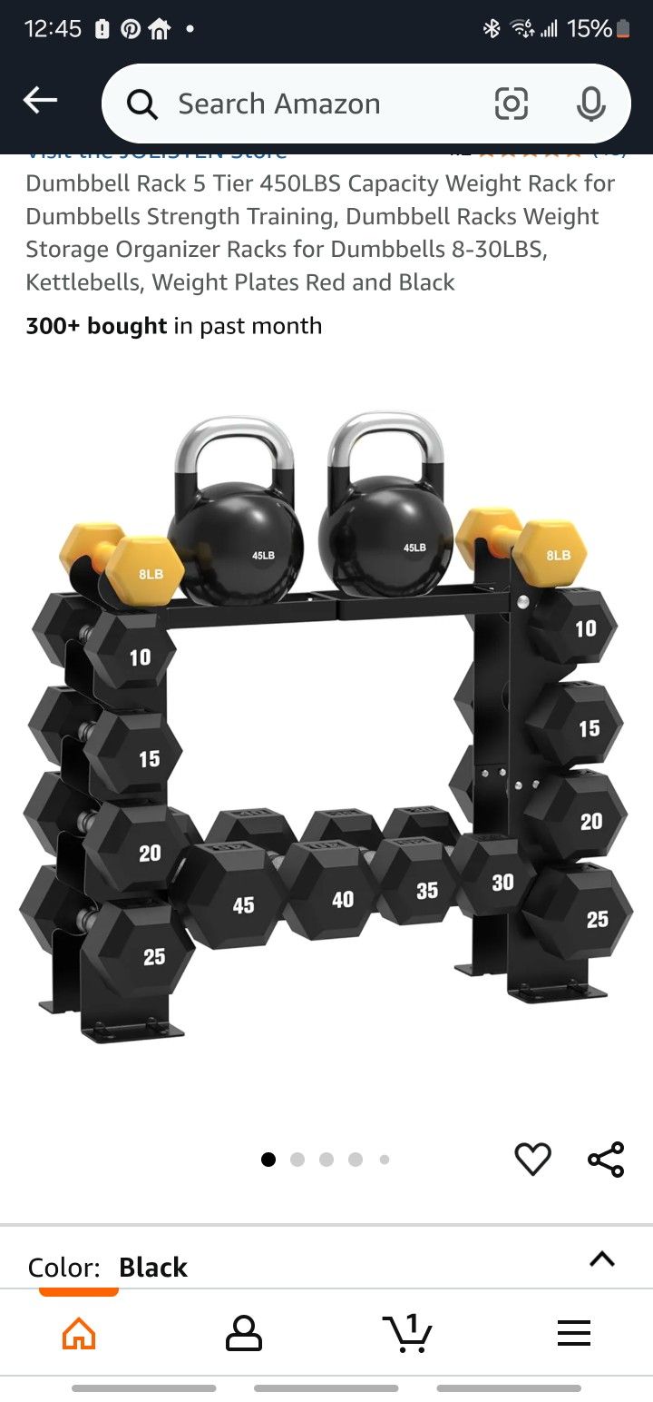 Dumbbell Rack 5 Tier 450LBS