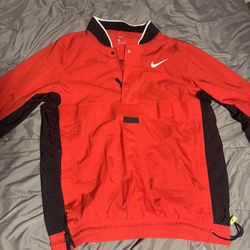 Red and black Nike windbreaker