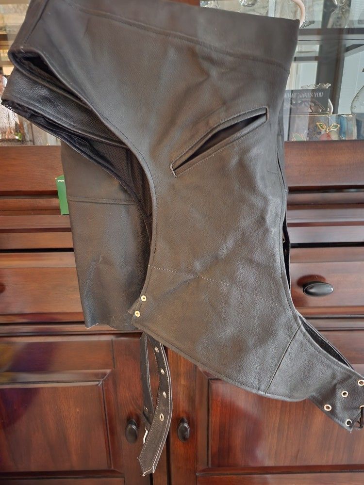 Raw Cow Hide Chaps New