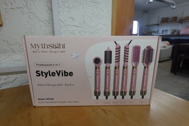 6-in-1 Air Styler Hair Dryer & Blowout Brush with Travel Case