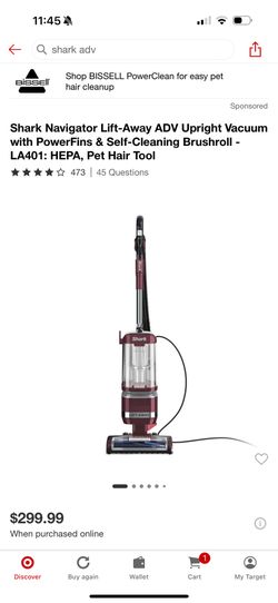 Shark Navigator Lift-away ADV Upright Vacuum