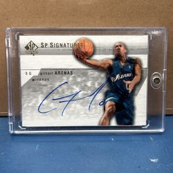 Gilbert Arenas Wizard SP Signatures Authentic