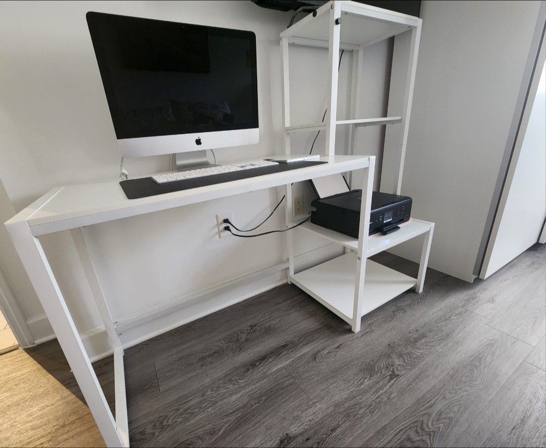 Computer Desk 58 inch with Printer Shelf