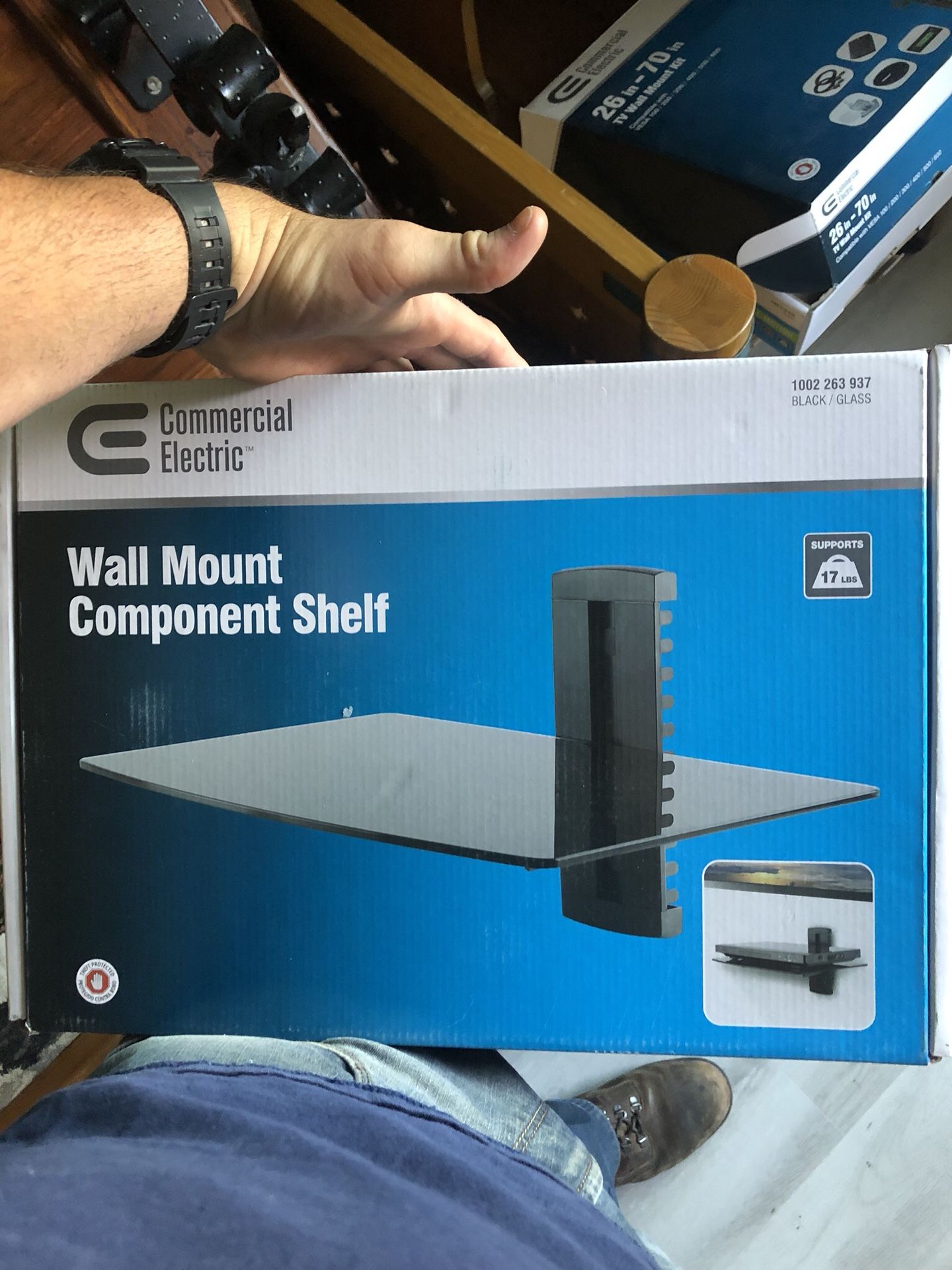 Component wall shelf