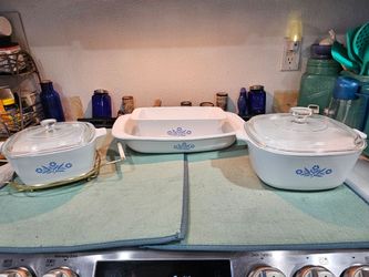 Vintage Corning Ware Blue Cornflower lot