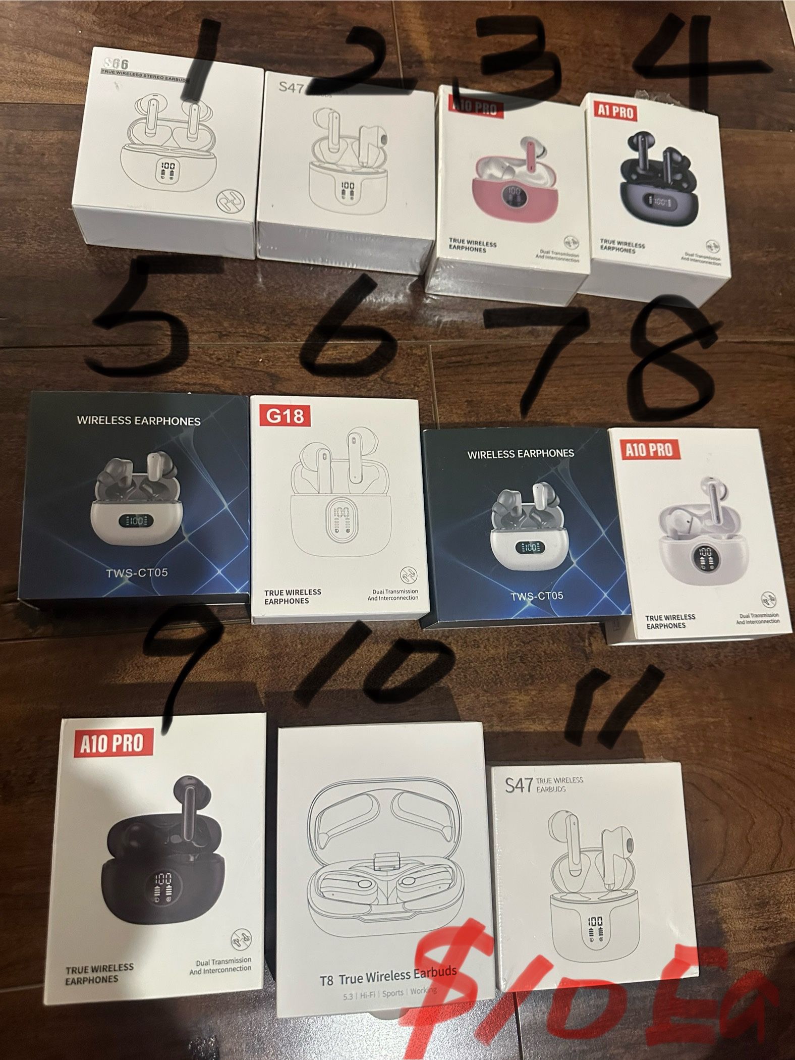 Wireless earphones. Earbuds