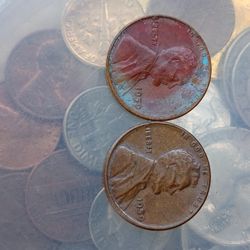 Two 1959 One Cent, One Error On The Word Liberty