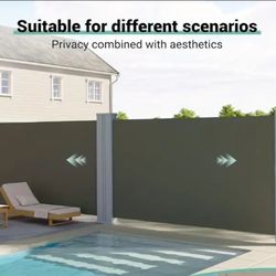 Iron Double-Sided Side Pull Shed, Gray, 71"×236, Backyard Storage, Compact Shed, Functional Storage, Durable Material, Utility Shed, Workshop Storage,