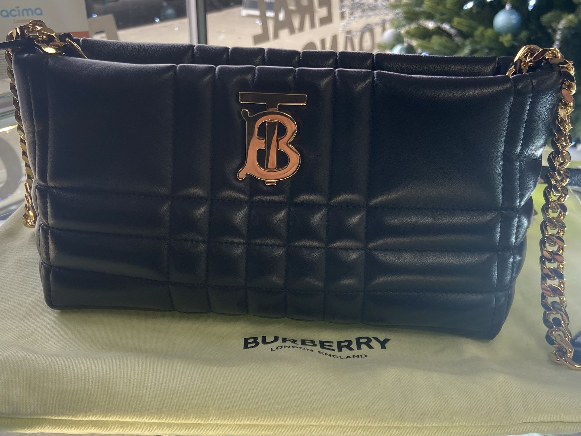 Burberry Quilted Chain Shoulder Bag