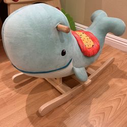 Wooden Whale Rocker 