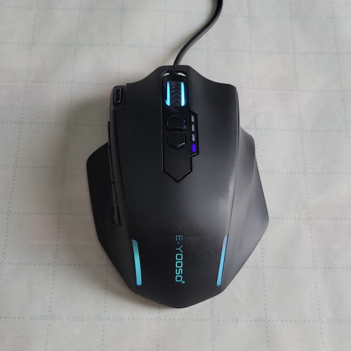 E-YOOSO Wired Gaming Mouse – 12400 DPI, Adjustable Weights, RGB, 11 Programmable Buttons