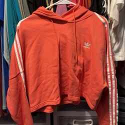 Adidas Cropped Pullover Hoodie