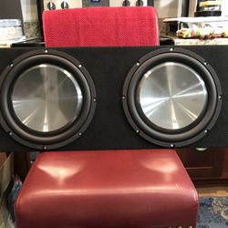 Clarion Dual 12 inch Subwoofer Box Shallow Mount for Hatchback or Truck !