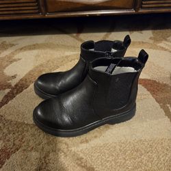 Girls' Cat & Jack Black Boots Size 2