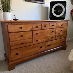 Brown Wood Dresser And Nightstand