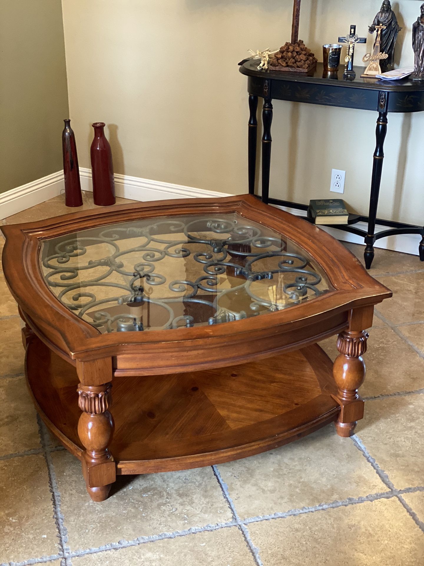 Cherry Wood Coffee Table
