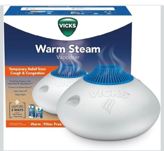 Vicks Warm Steam Vaporizer, Small to Medium Rooms, 1.5 Gallon Tank