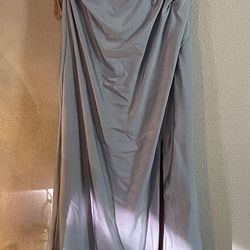 Satin Blue Formal/Prom Dress