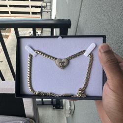 Gold Cuban Link Chanel Chain