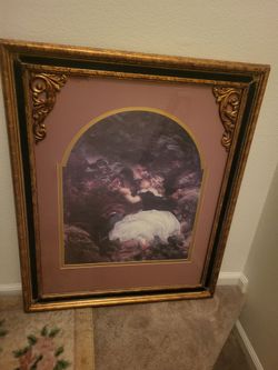 Beautiful Large 35" x 29" Vanguard Studios Victorian Style Framed Wall Art Decor - Like-New