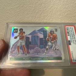 Bo Nix John Elway Optic Downtown PSA 9 