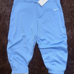 Men’s Nike Baseball Pants “Knicker Style” Size Large Powder Blue 