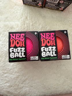 Nee Doh Fuzz Ball Squeeze Toys – Set of 2