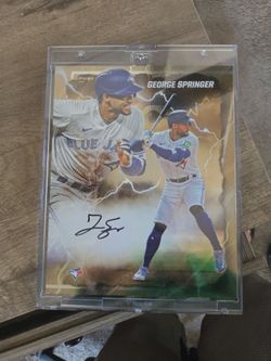 George Springer Signed Toronto Blue Jays emanate