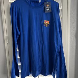 FC Barcelona Long Sleeve Shirt- Brand New With Tags