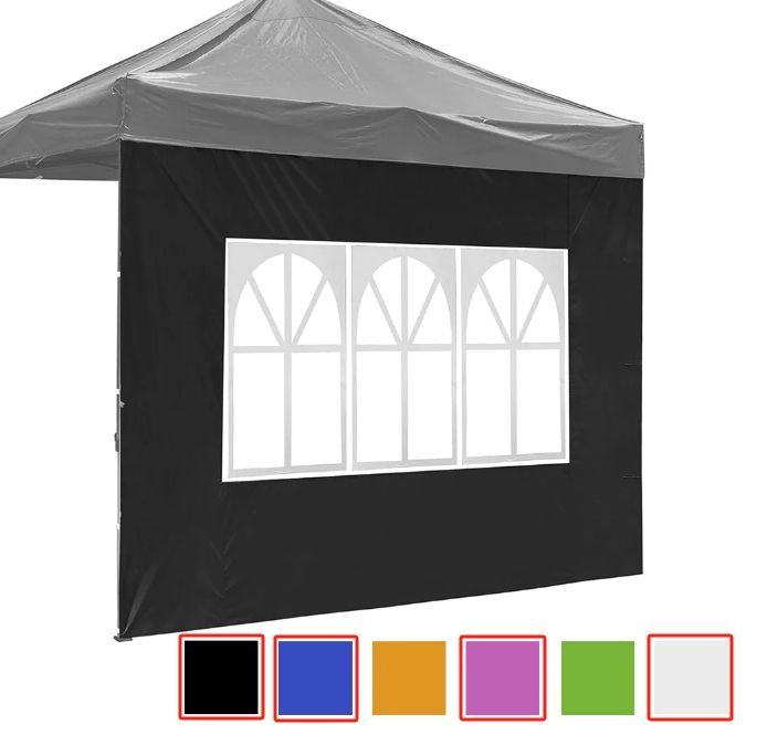 Canopy Tent Wall with Windows Privacy Side Wall for Canopy 1080D 9.6x6.7ft 1pc (Color Options) - Memorial Day Sale