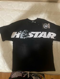 Black and grey hellstar studios shirt