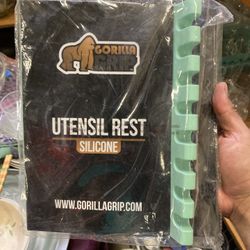 Gorilla Grip Silicone Utensil Rest - Multi-Slot Kitchen Countertop Organizer 